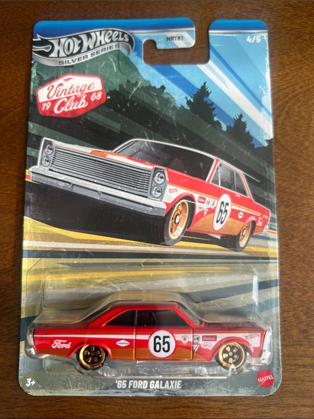 '65 Ford Galaxie Vintage Club 1968 Collectible Hot Wheels Silver Series